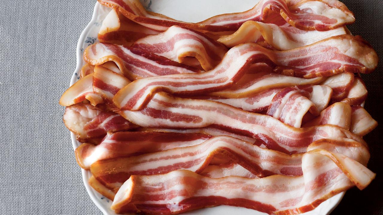 Bacon al microondas