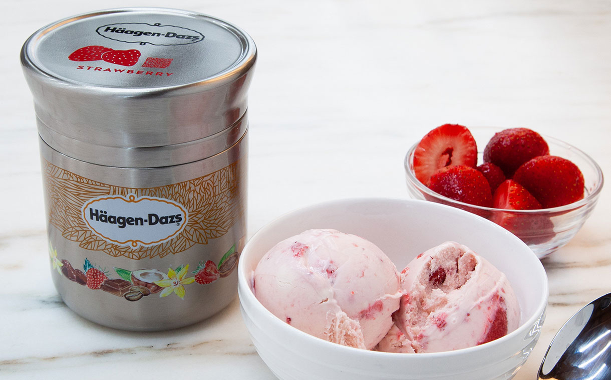 Мороженое упаковка Haagen Dazs