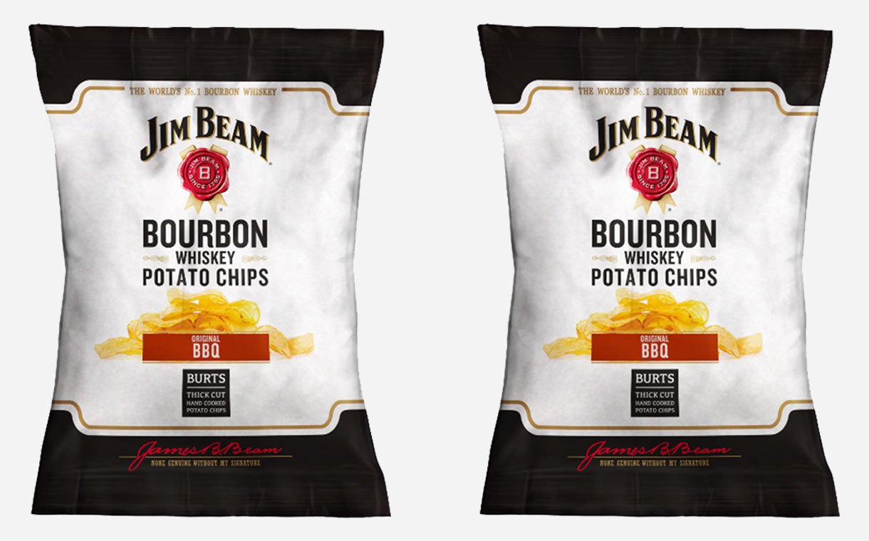 Jim Beam и Burts Chips представили лимитированную серию чипсов со вкусом ба...